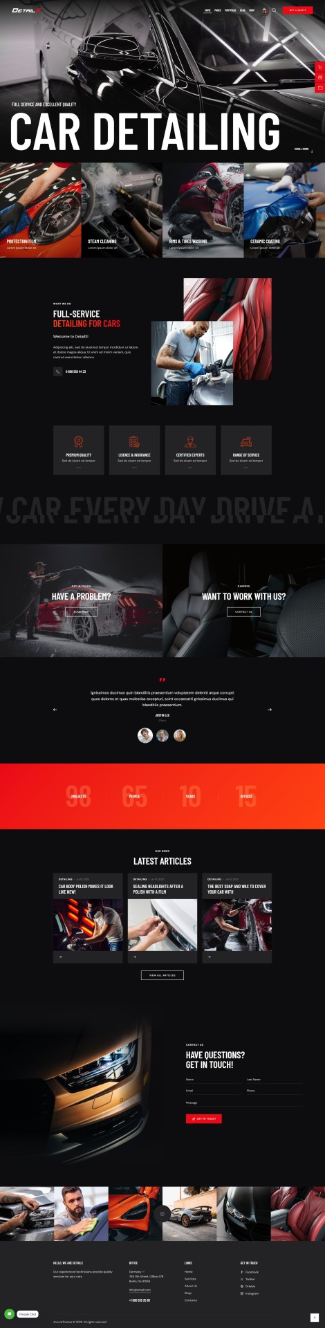 Website design example 2
